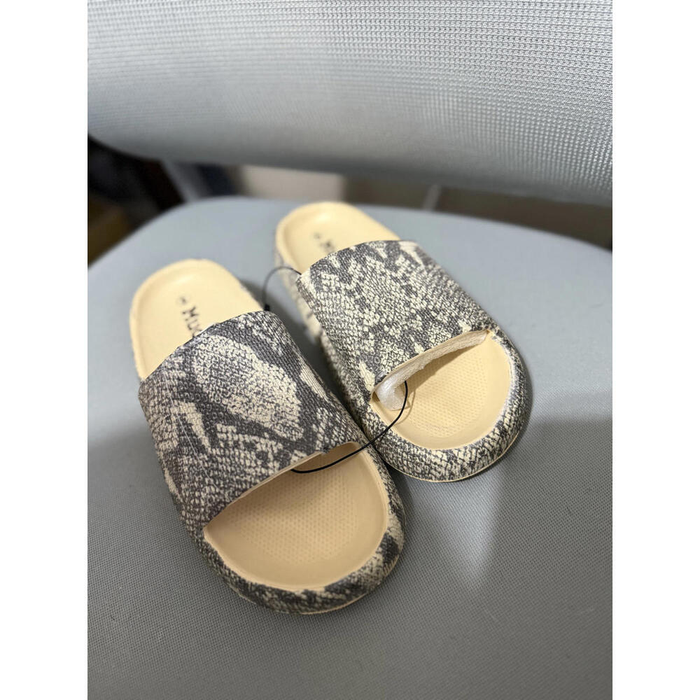 Mudd Snakeskin Slides- Size 8